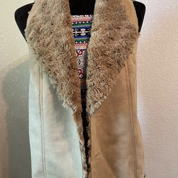 ARIAT SWEATER VEST FUR COLLAR - Picture 1 of 7